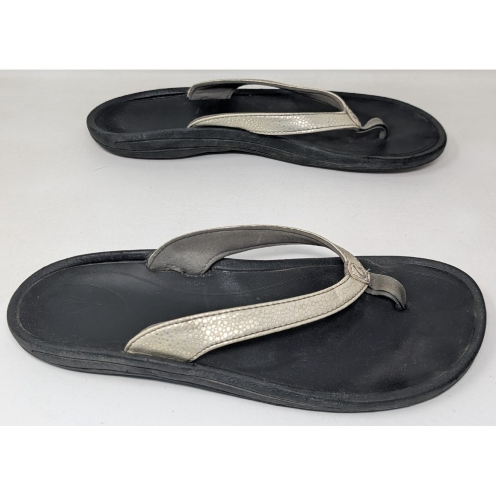 Olukai Kulapa Kai‎ Womens Size 11 White Flip Flop Sandals Comfort Beach Casual